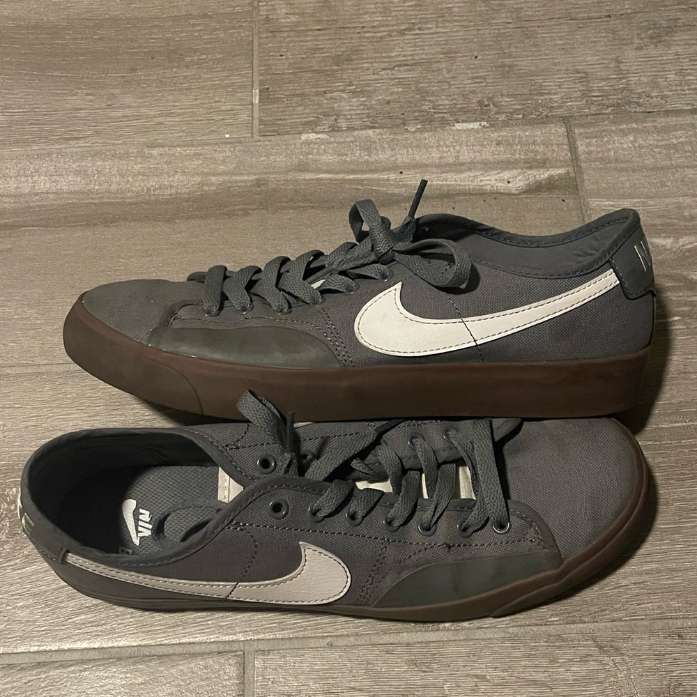 Nike Gray and White Minimalist Sneakers